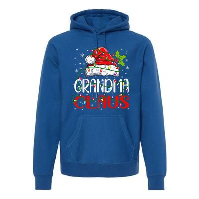 Grandma Claus Christmas Santa Matching Family Xmas Pajamas Premium Hoodie