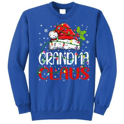 Grandma Claus Christmas Santa Matching Family Xmas Pajamas Tall Sweatshirt