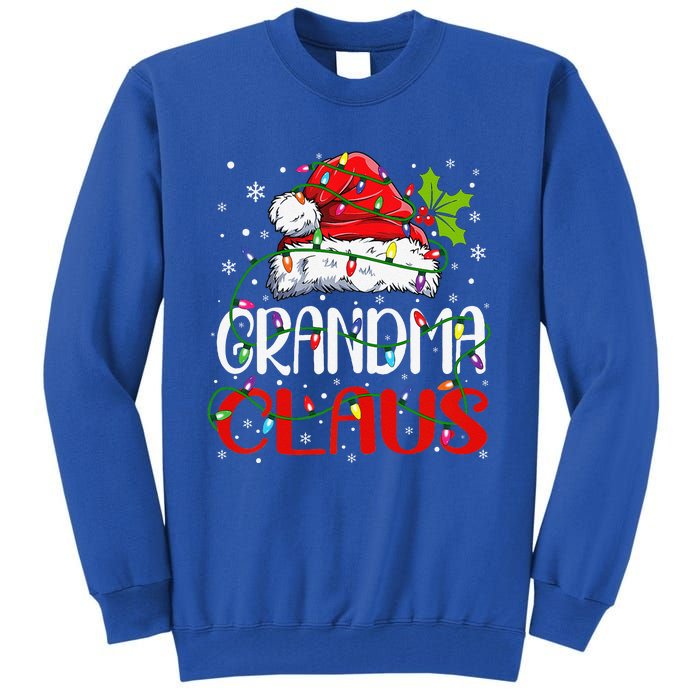 Grandma Claus Christmas Santa Matching Family Xmas Pajamas Tall Sweatshirt