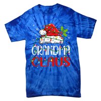 Grandma Claus Christmas Santa Matching Family Xmas Pajamas Tie-Dye T-Shirt