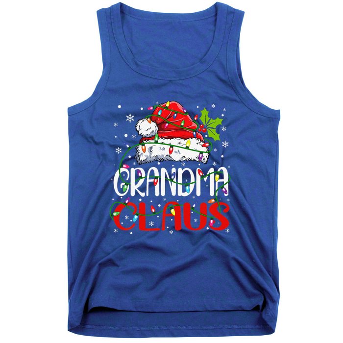 Grandma Claus Christmas Santa Matching Family Xmas Pajamas Tank Top