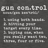 Gun Control Definition Funny Gun Owner Saying 2nd Amendment Vector Backpack