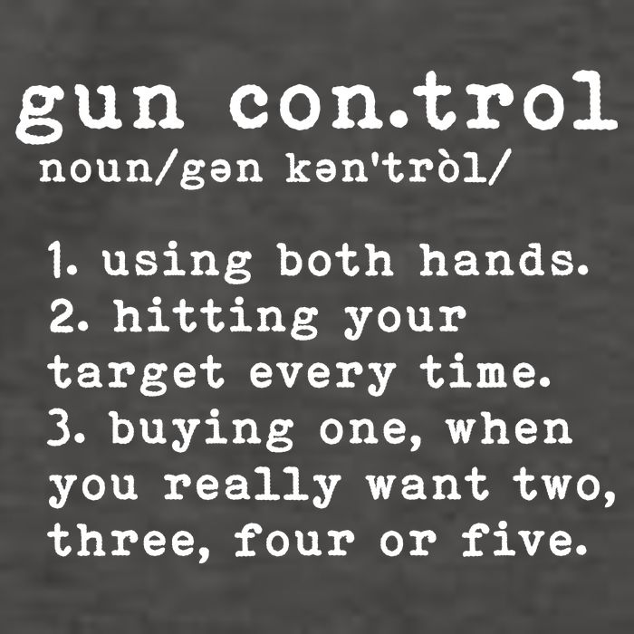 Gun Control Definition Funny Gun Owner Saying 2nd Amendment Vector Backpack