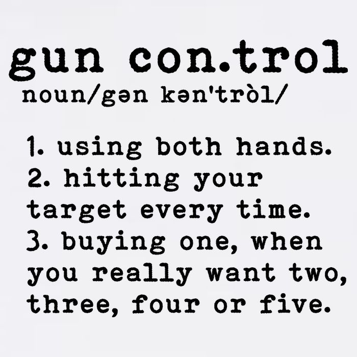 Gun Control Definition Funny Gun Owner Saying 2nd Amendment Cool Comfort Performance Bucket Hat
