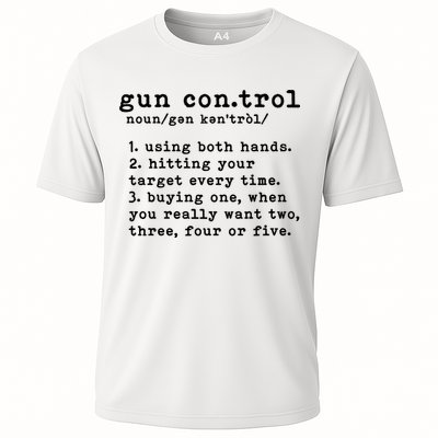 Gun Control Definition Funny Gun Owner Saying 2nd Amendment Performance Shirt