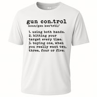 Gun Control Definition Funny Gun Owner Saying 2nd Amendment Performance Shirt