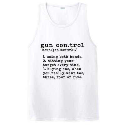 Gun Control Definition Funny Gun Owner Saying 2nd Amendment PosiCharge Competitor Tank