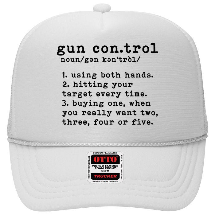 Gun Control Definition Funny Gun Owner Saying 2nd Amendment Hat