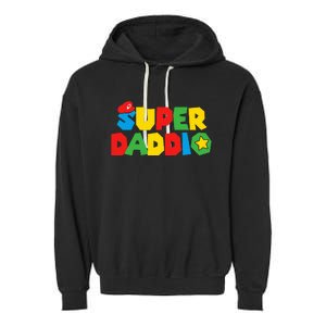 Gaming Champion Dad Humorous Father Family Match  Garment-Dyed Fleece Hoodie