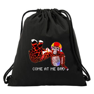 Gorilla Christmas Decorations Monke Tag VR Gamer Drawstring Bag