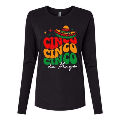 Groovy Cinco De Mayo Mexican Fiesta 5 De Mayo Womens Cotton Relaxed Long Sleeve T-Shirt