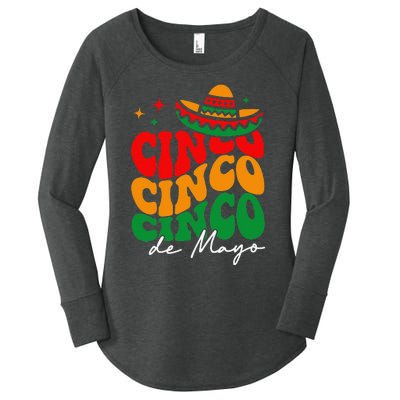 Groovy Cinco De Mayo Mexican Fiesta 5 De Mayo Women's Perfect Tri Tunic Long Sleeve Shirt