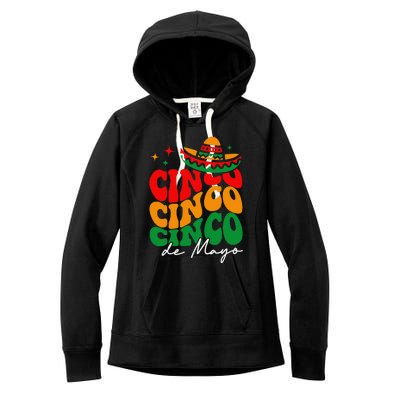 Groovy Cinco De Mayo Mexican Fiesta 5 De Mayo Women's Fleece Hoodie