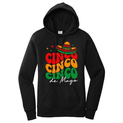 Groovy Cinco De Mayo Mexican Fiesta 5 De Mayo Women's Pullover Hoodie