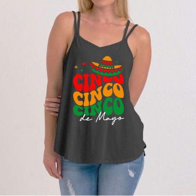 Groovy Cinco De Mayo Mexican Fiesta 5 De Mayo Women's Strappy Tank