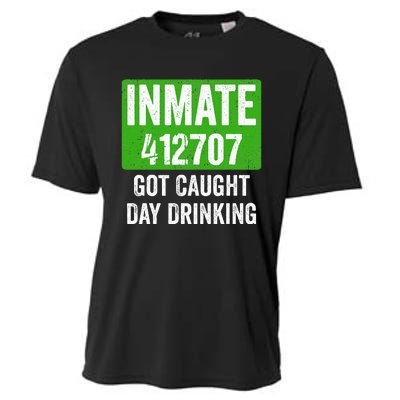 Got Caught Day Drinking Inmate St Patricks Day Cooling Performance Crew T-Shirt