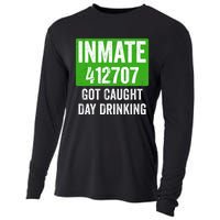 Got Caught Day Drinking Inmate St Patricks Day Cooling Performance Long Sleeve Crew