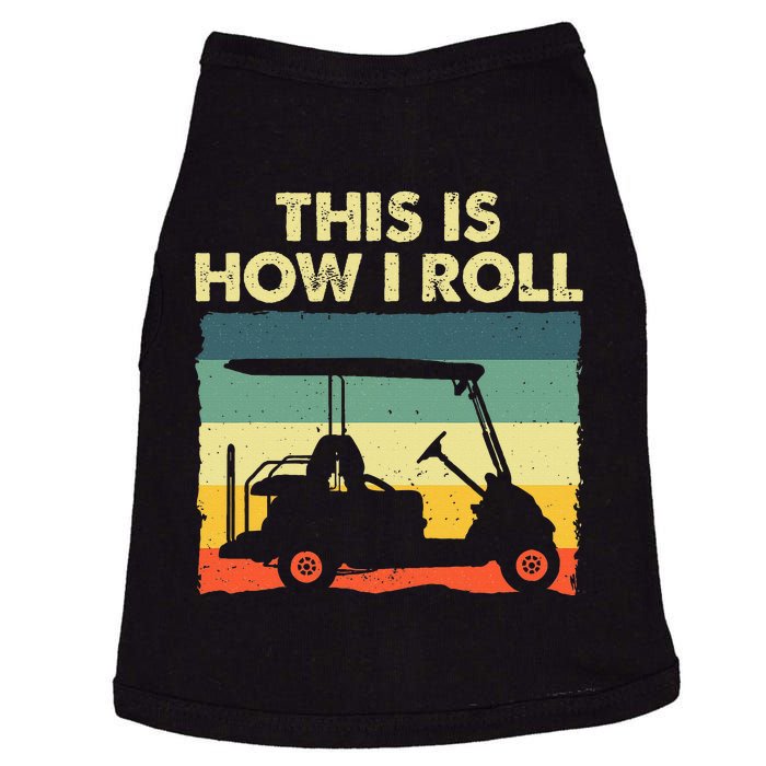 Golf Cart Design Golfer Golf Lover Doggie Tank