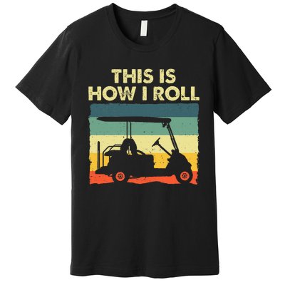 Golf Cart Design Golfer Golf Lover Premium T-Shirt