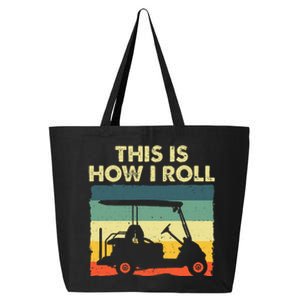 Golf Cart Design Golfer Golf Lover 25L Jumbo Tote