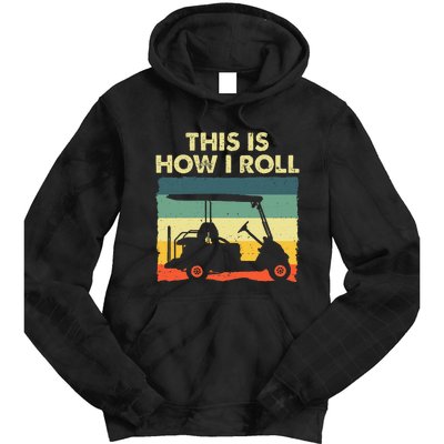 Golf Cart Design Golfer Golf Lover Tie Dye Hoodie