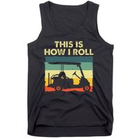 Golf Cart Design Golfer Golf Lover Tank Top