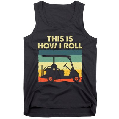 Golf Cart Design Golfer Golf Lover Tank Top