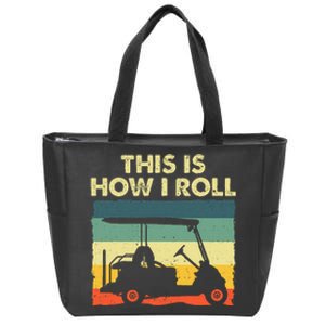 Golf Cart Design Golfer Golf Lover Zip Tote Bag