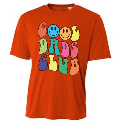 Groovy Cool Dads Club Funny Smile Colorful FatherS Day Cute Gift Cooling Performance Crew T-Shirt