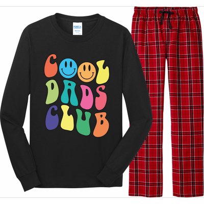 Groovy Cool Dads Club Funny Smile Colorful FatherS Day Cute Gift Long Sleeve Pajama Set