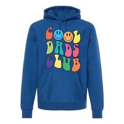 Groovy Cool Dads Club Funny Smile Colorful FatherS Day Cute Gift Premium Hoodie