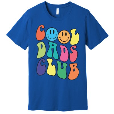 Groovy Cool Dads Club Funny Smile Colorful FatherS Day Cute Gift Premium T-Shirt