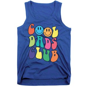 Groovy Cool Dads Club Funny Smile Colorful FatherS Day Cute Gift Tank Top