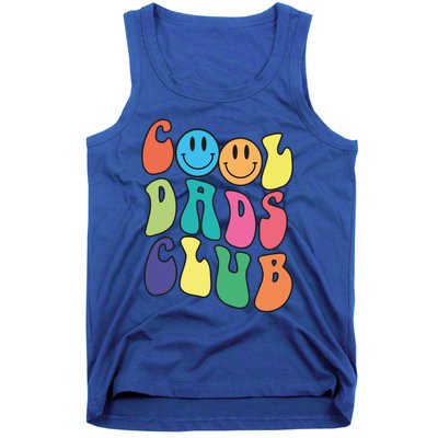 Groovy Cool Dads Club Funny Smile Colorful FatherS Day Cute Gift Tank Top