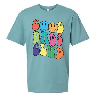 Groovy Cool Dads Club Funny Smile Colorful FatherS Day Cute Gift Sueded Cloud Jersey T-Shirt