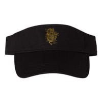 Gold Chinese Dragon With Black Background Visor