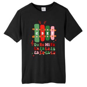 Groovy Cdef Do Re Mi Fa La La La La Music Teacher Christmas Tall Fusion ChromaSoft Performance T-Shirt