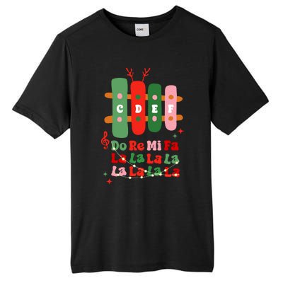 Groovy Cdef Do Re Mi Fa La La La La Music Teacher Christmas Tall Fusion ChromaSoft Performance T-Shirt