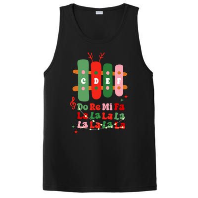 Groovy Cdef Do Re Mi Fa La La La La Music Teacher Christmas PosiCharge Competitor Tank