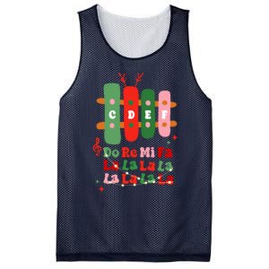 Groovy Cdef Do Re Mi Fa La La La La Music Teacher Christmas Mesh Reversible Basketball Jersey Tank