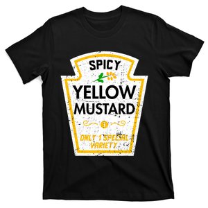 Group Condiments Diy Halloween Costume Funny Yellow Mustard T-Shirt