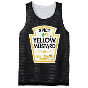 Group Condiments Diy Halloween Costume Funny Yellow Mustard Mesh Reversible Basketball Jersey Tank