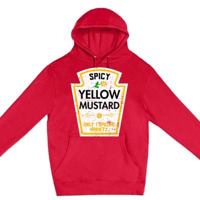 Group Condiments Diy Halloween Costume Funny Yellow Mustard Premium Pullover Hoodie