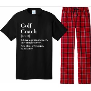 Golf Coach Definition Funny Trainer Gift Present Cute Gift Pajama Set