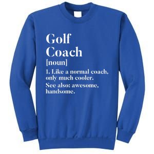 Golf Coach Definition Funny Trainer Gift Present Cute Gift Sweatshirt