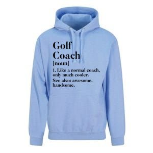 Golf Coach Definition Funny Trainer Gift Present Cute Gift Unisex Surf Hoodie