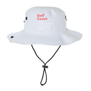 Golf Coach Definition Funny Trainer Gift Present Gift Legacy Cool Fit Booney Bucket Hat