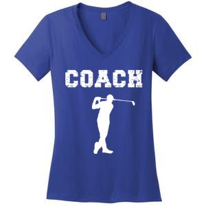 Golf Coach Design Golf Instructors / Golf Teachers Cool Gift Women's V-Neck T-Shirt