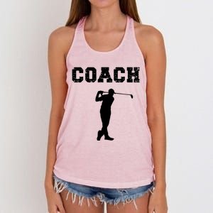 Golf Coach Design Golf Instructors / Golf Teachers Cool Gift Women's Knotted Racerback Tank