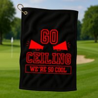 Go ceiling dad pun ceiling fan silly funny Golf Towel